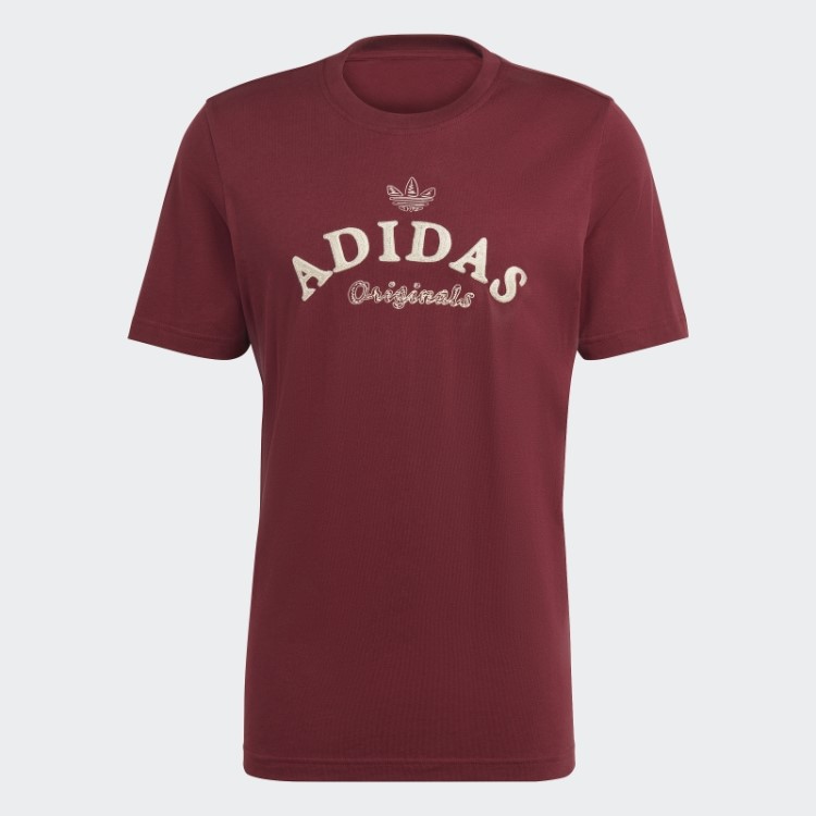 Camiseta Vermelha Com Arquivo Gráfico Adidas