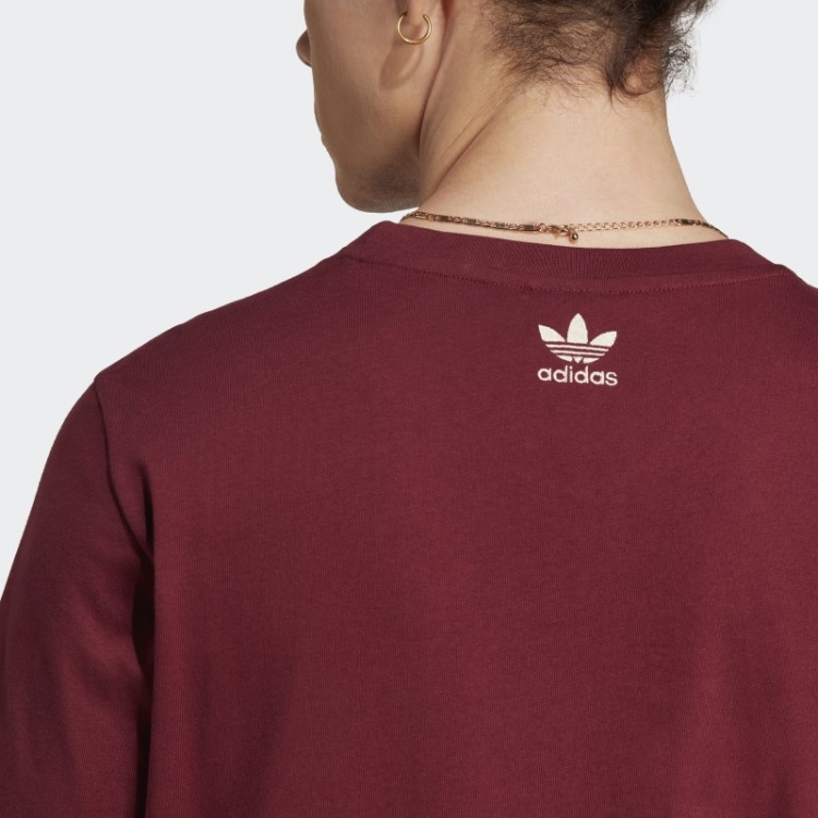Camiseta Vermelha Com Arquivo Gráfico Adidas