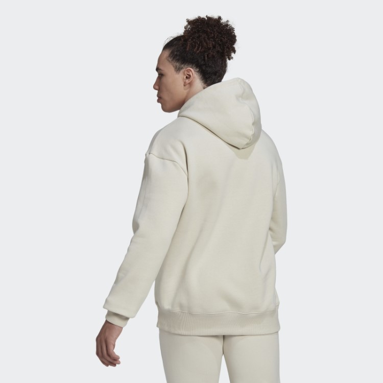 Adidas Essentials Feelvivid Moletom De Lã De Algodão Ombro Caído Alumínio