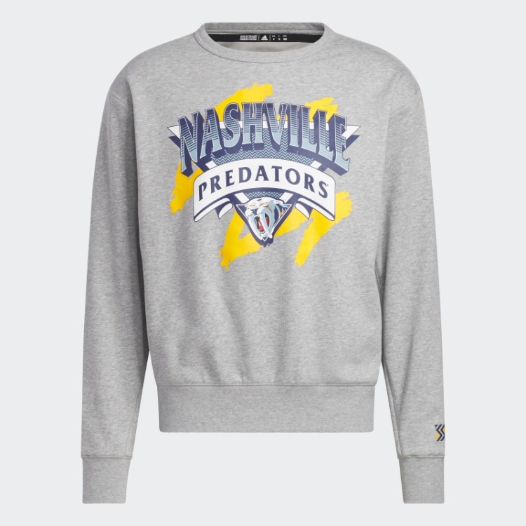 Moletom Cinza Médio Adidas Predators Vintage Crew