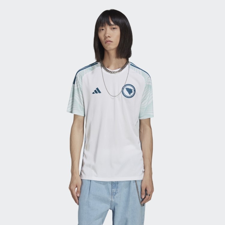 Camisa Branca Adidas Bósnia 22 Fora