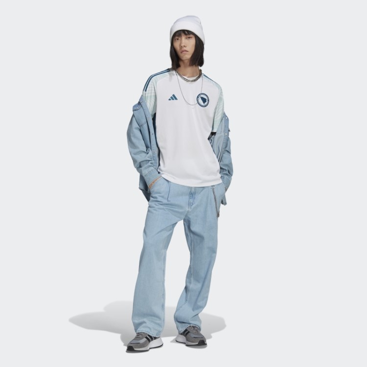 Camisa Branca Adidas Bósnia 22 Fora