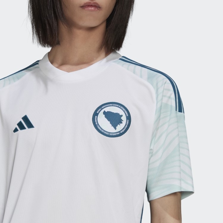 Camisa Branca Adidas Bósnia 22 Fora