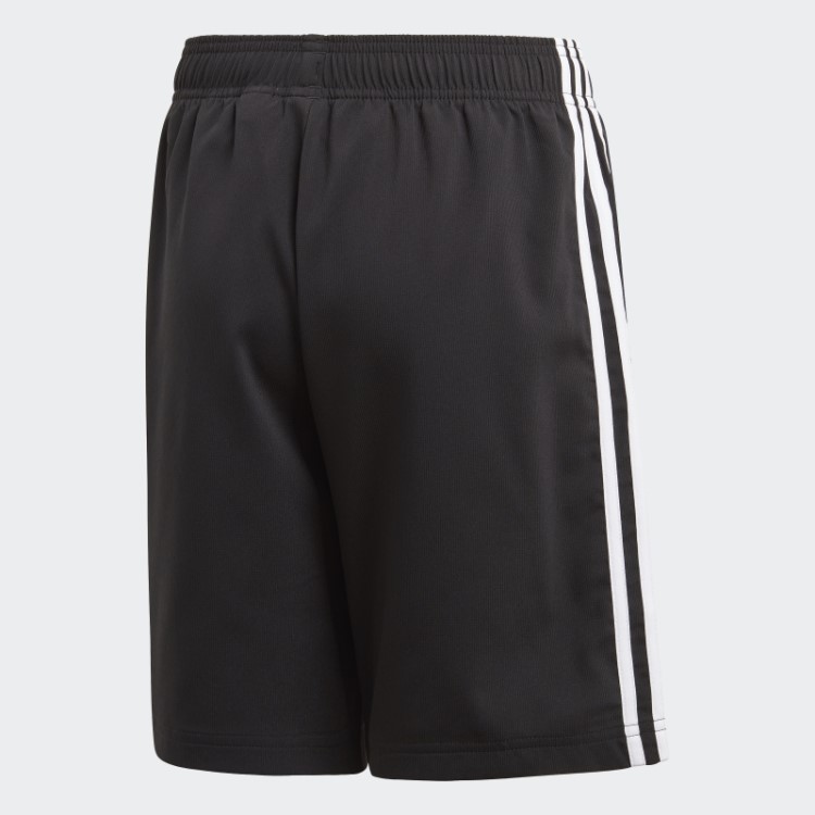 Bermuda Trançada Com As Três Listras Preta Essencial Adidas