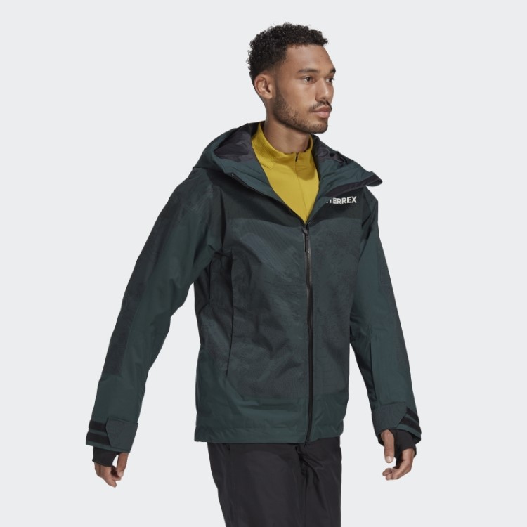Terrex Jaqueta Com Estampa De Neve Isolada De 2 Camadas Verde Adidas