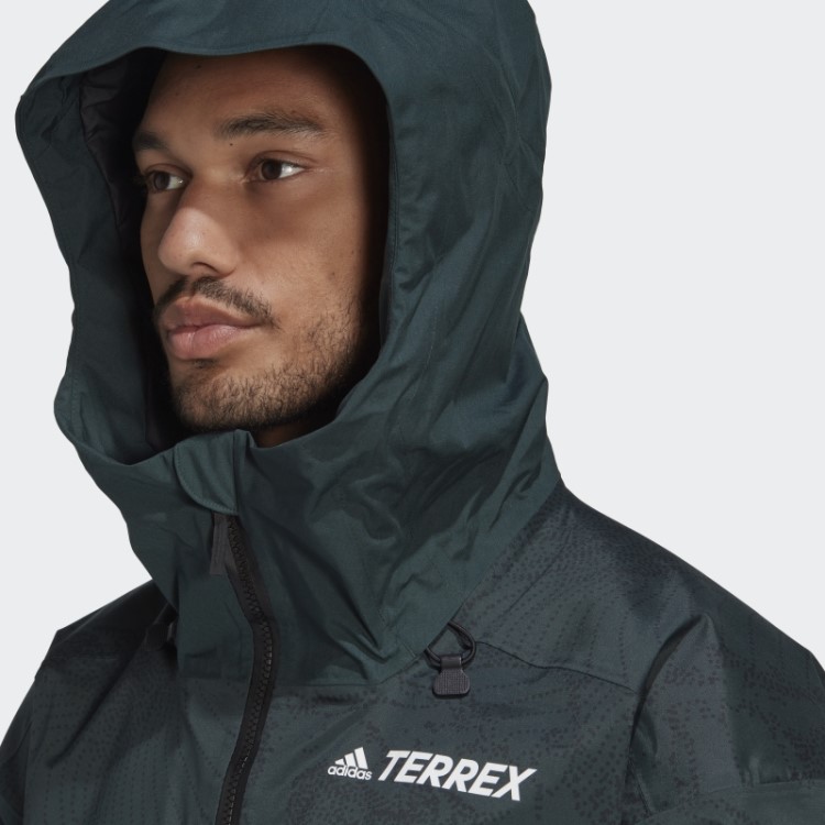 Terrex Jaqueta Com Estampa De Neve Isolada De 2 Camadas Verde Adidas
