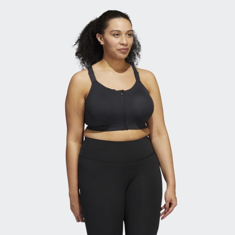 Sutiã Preto Adidas Tlrd Impact Luxe Training De Alto Suporte (tamanho Grande) Quente