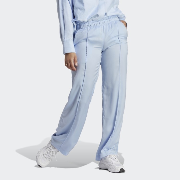 Calça De Cetim Premium Essentials Azul Dawn Adidas