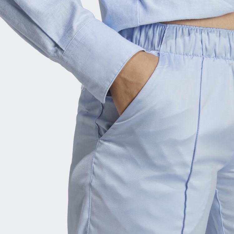 Calça De Cetim Premium Essentials Azul Dawn Adidas