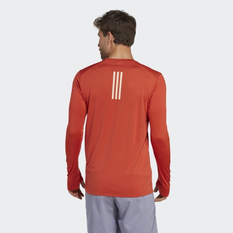 Camiseta De Corrida Manga Longa Red Boston Marathon 2023 Adidas
