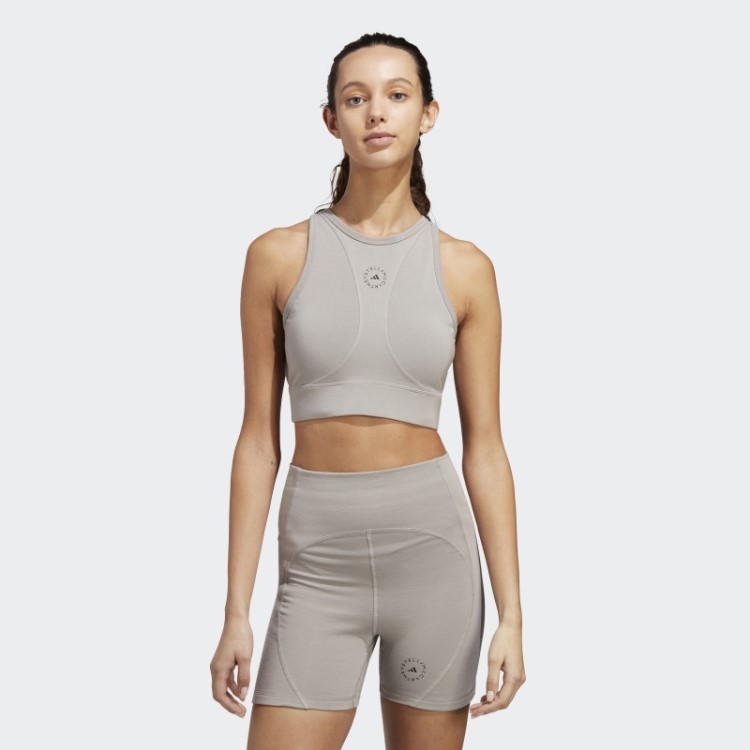Adidas By Stella Mccartney Truestrength Top De Yoga Pomba Cinza Quente