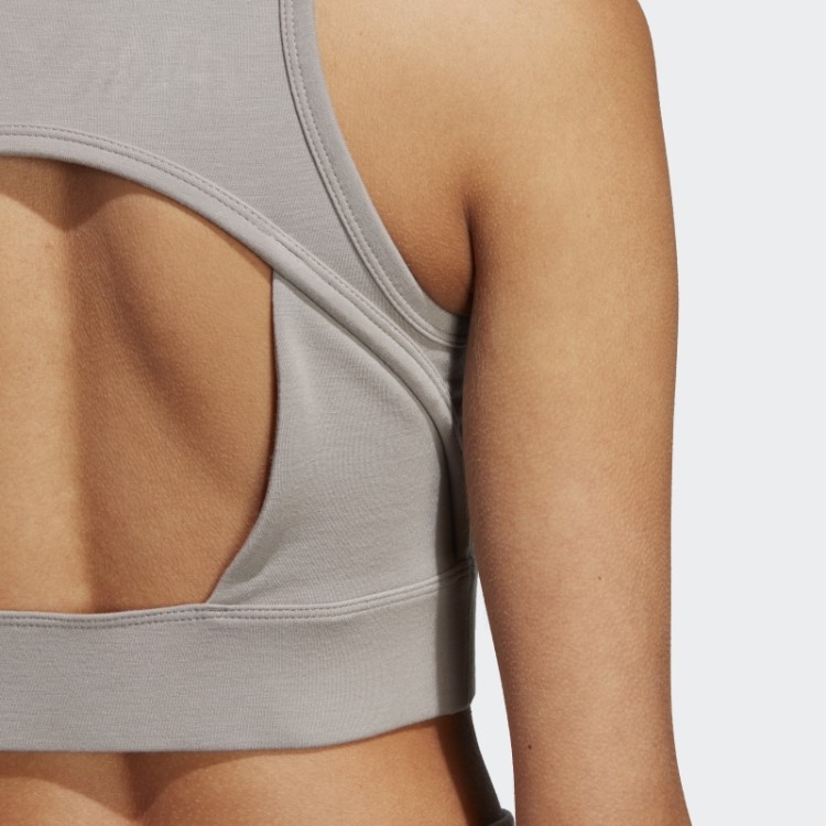 Adidas By Stella Mccartney Truestrength Top De Yoga Pomba Cinza Quente