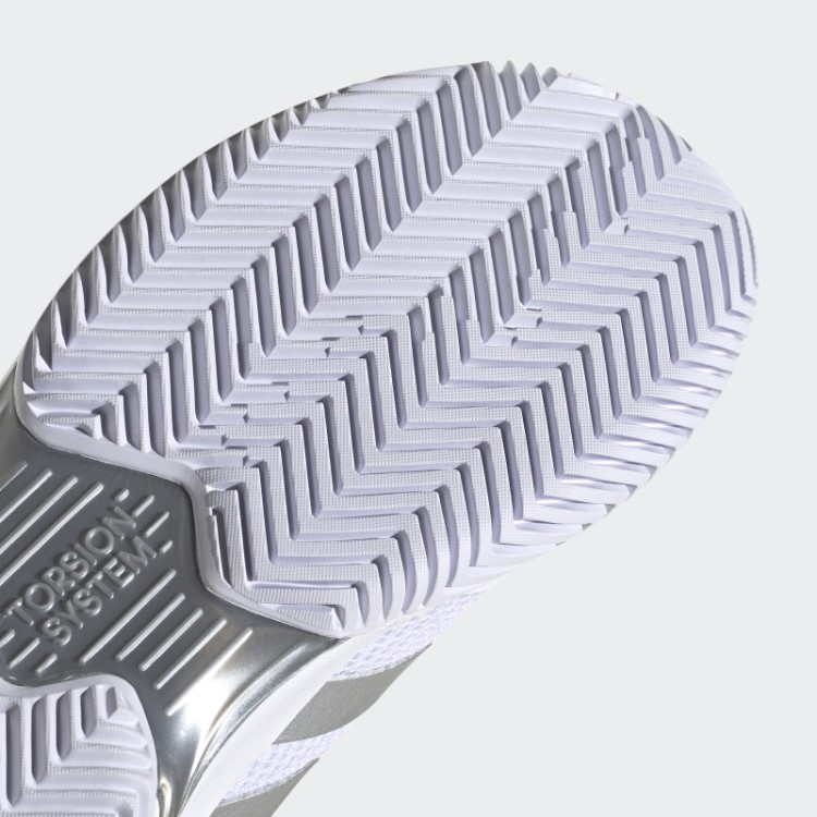 Tênis Adidas Courtjam Control Silver Hot