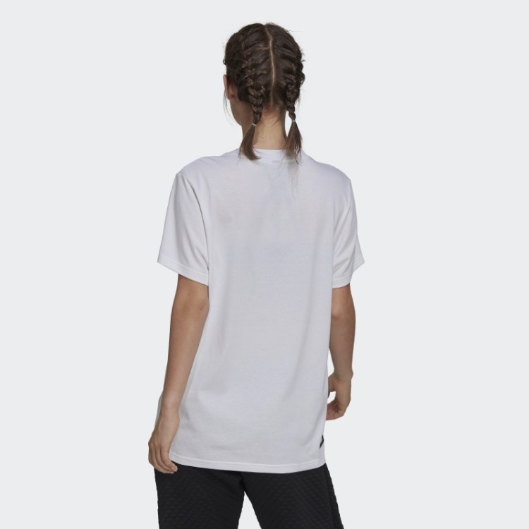 Camiseta Branca Futura Com Logo Gráfico Adidas