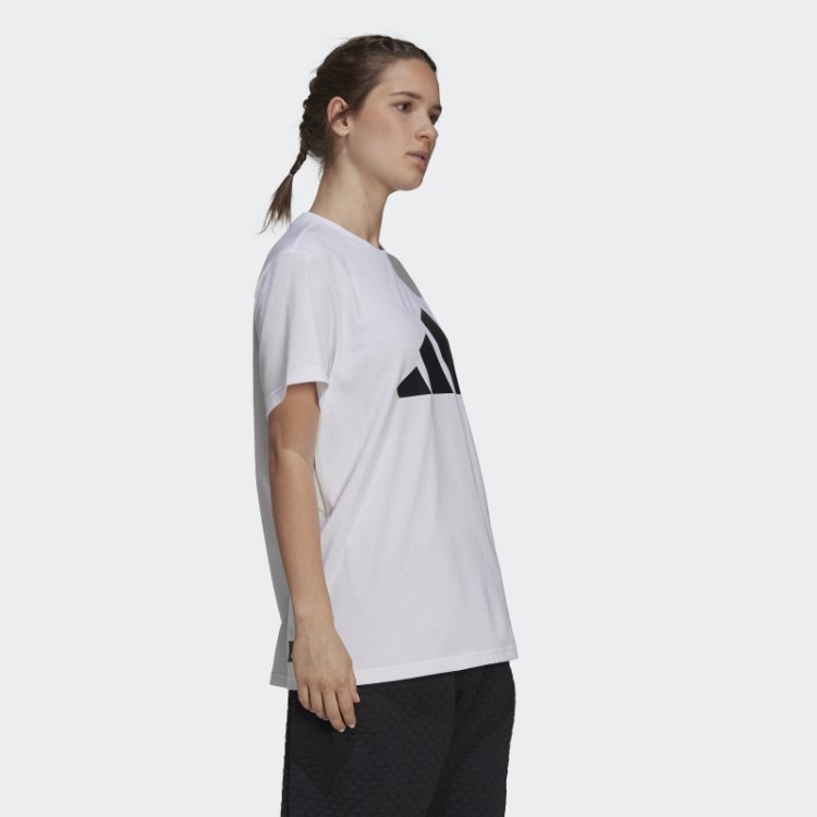 Camiseta Branca Futura Com Logo Gráfico Adidas