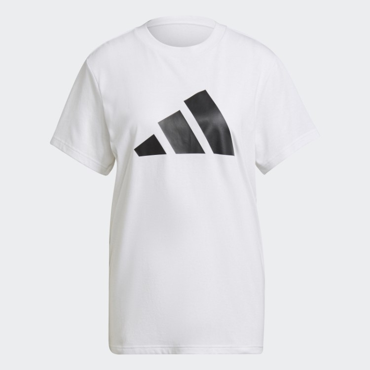 Camiseta Branca Futura Com Logo Gráfico Adidas