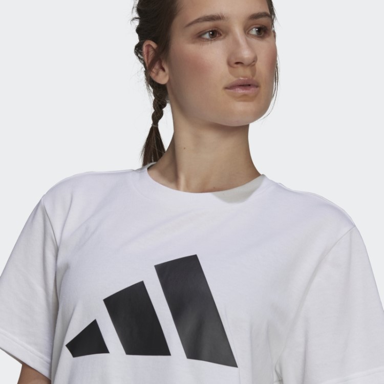 Camiseta Branca Futura Com Logo Gráfico Adidas
