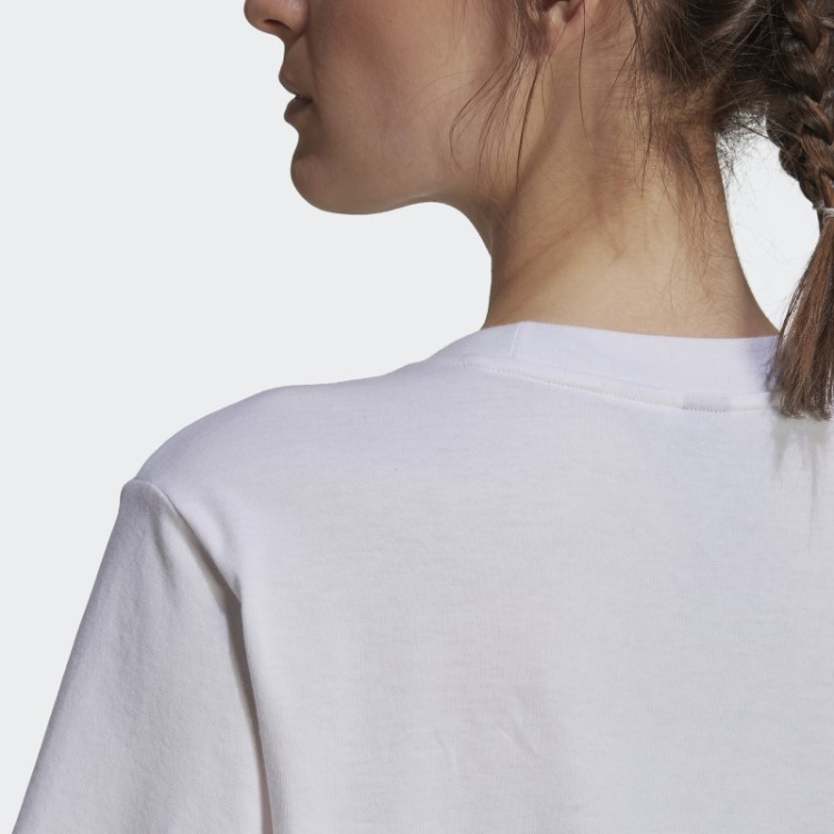 Camiseta Branca Futura Com Logo Gráfico Adidas