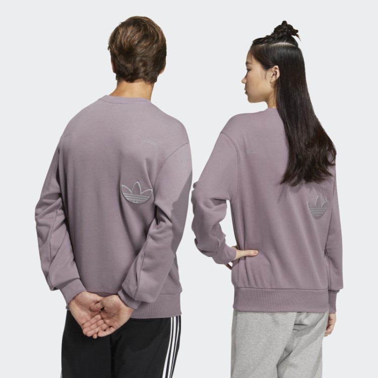 Moletom Roxo Adicolor Crew Adidas
