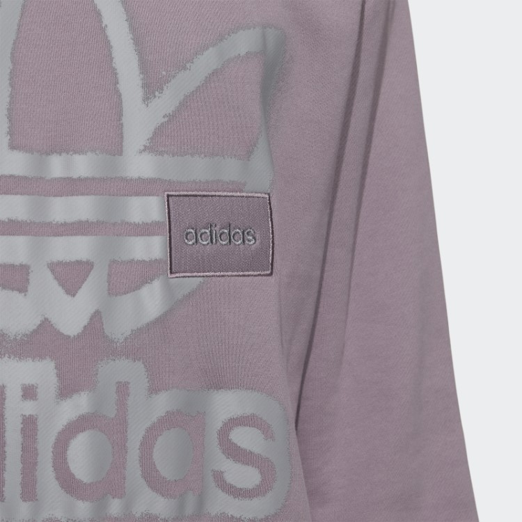 Moletom Roxo Adicolor Crew Adidas