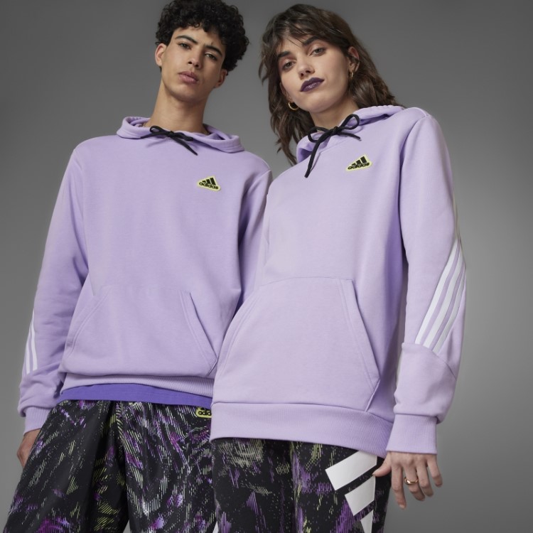 Moletom Com Capuz Adidas Future Icons Hyperpulse (gênero Neutro) Brilho Roxo
