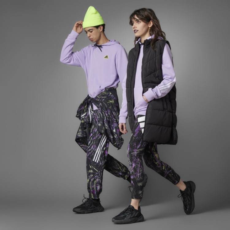 Moletom Com Capuz Adidas Future Icons Hyperpulse (gênero Neutro) Brilho Roxo