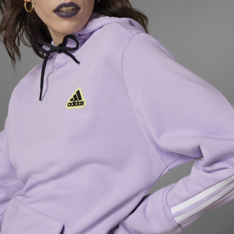 Moletom Com Capuz Adidas Future Icons Hyperpulse (gênero Neutro) Brilho Roxo