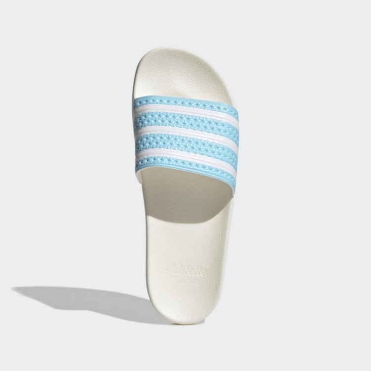 Moda De Slides Adilette Azul Adidas