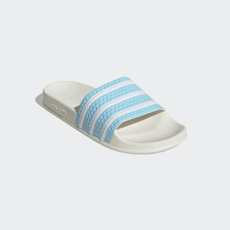 Moda De Slides Adilette Azul Adidas