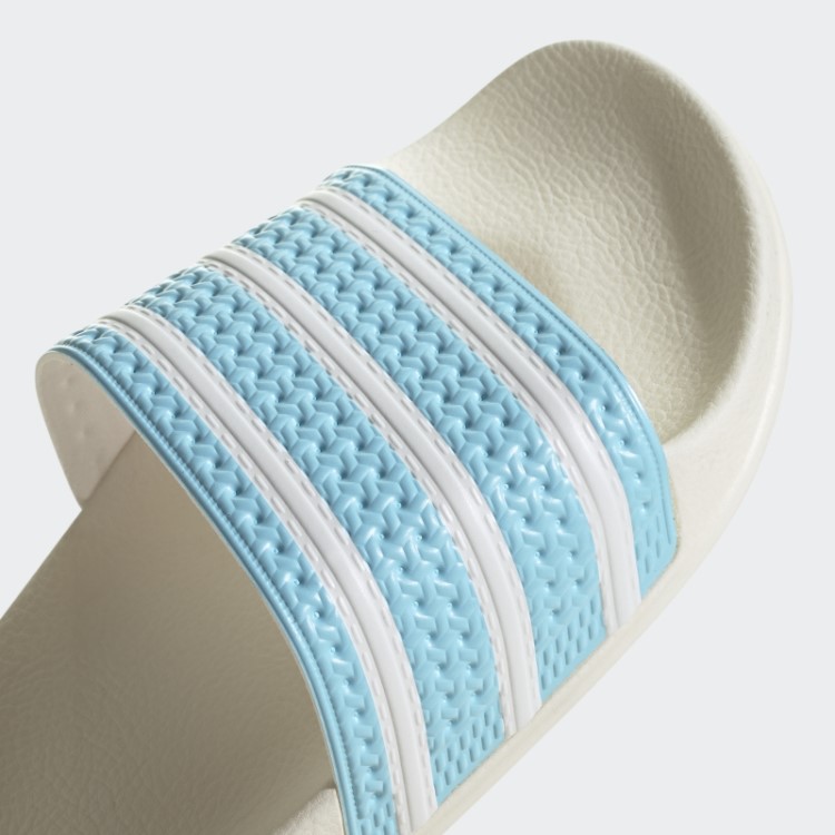 Moda De Slides Adilette Azul Adidas