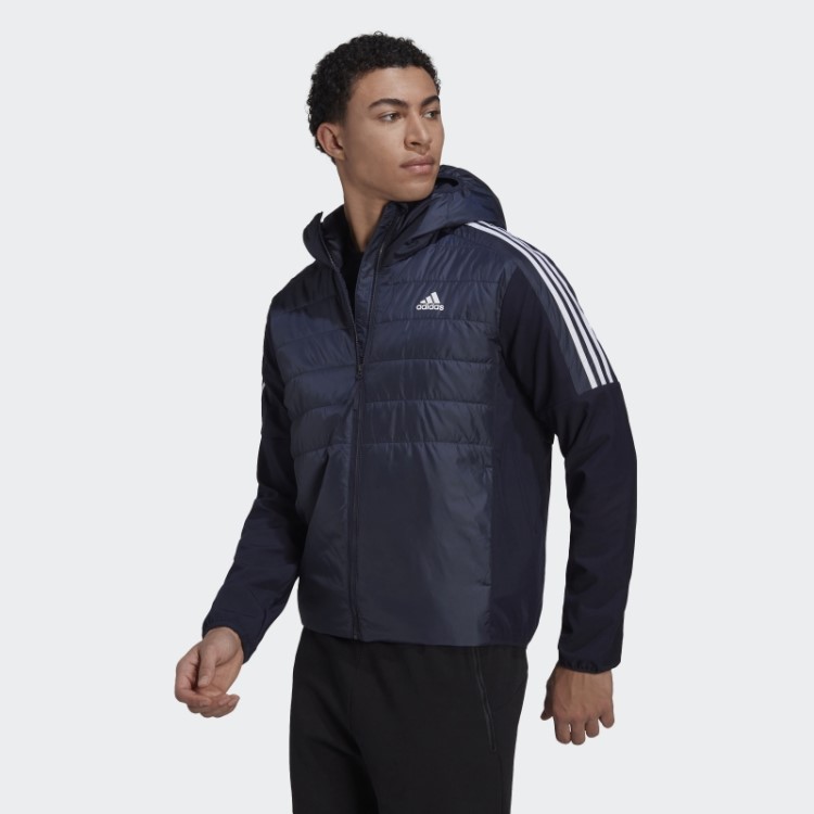 Jaqueta Híbrida Com Capuz Isolada Adidas Essentials Ink