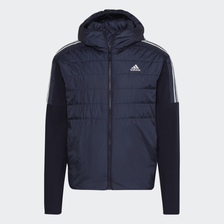 Jaqueta Híbrida Com Capuz Isolada Adidas Essentials Ink