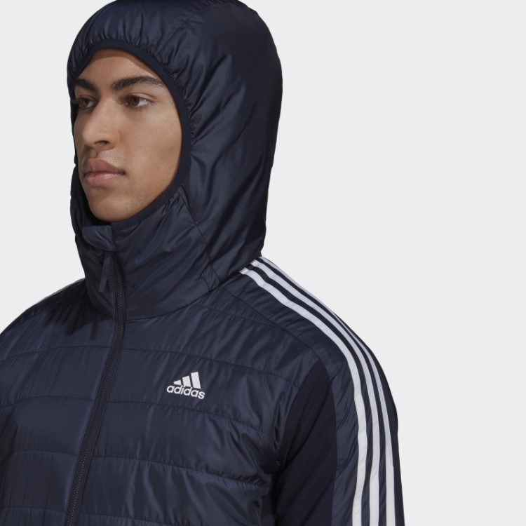 Jaqueta Híbrida Com Capuz Isolada Adidas Essentials Ink