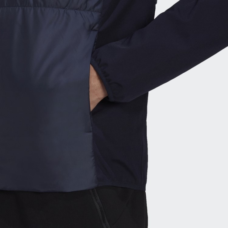 Jaqueta Híbrida Com Capuz Isolada Adidas Essentials Ink