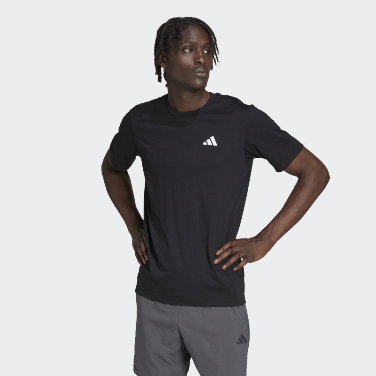 Camiseta De Treino Preta Adidas Train Essentials Feelready