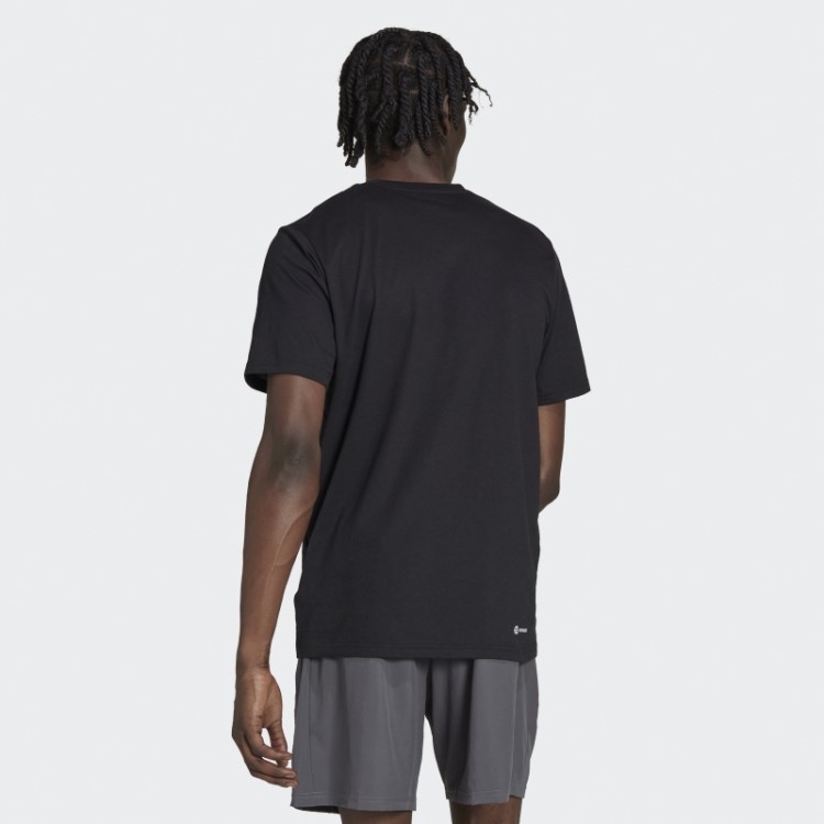 Camiseta De Treino Preta Adidas Train Essentials Feelready