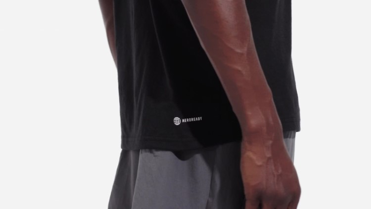 Camiseta De Treino Preta Adidas Train Essentials Feelready