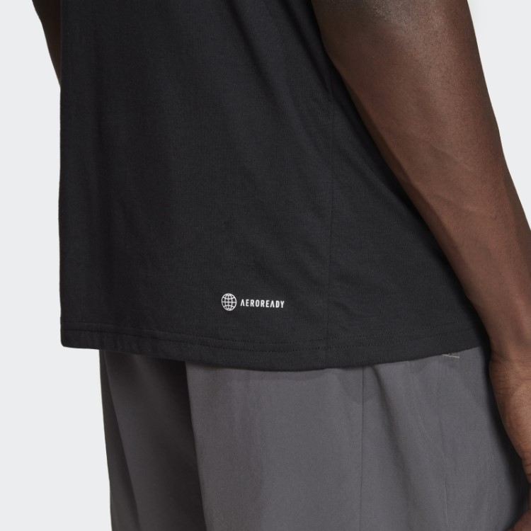 Camiseta De Treino Preta Adidas Train Essentials Feelready