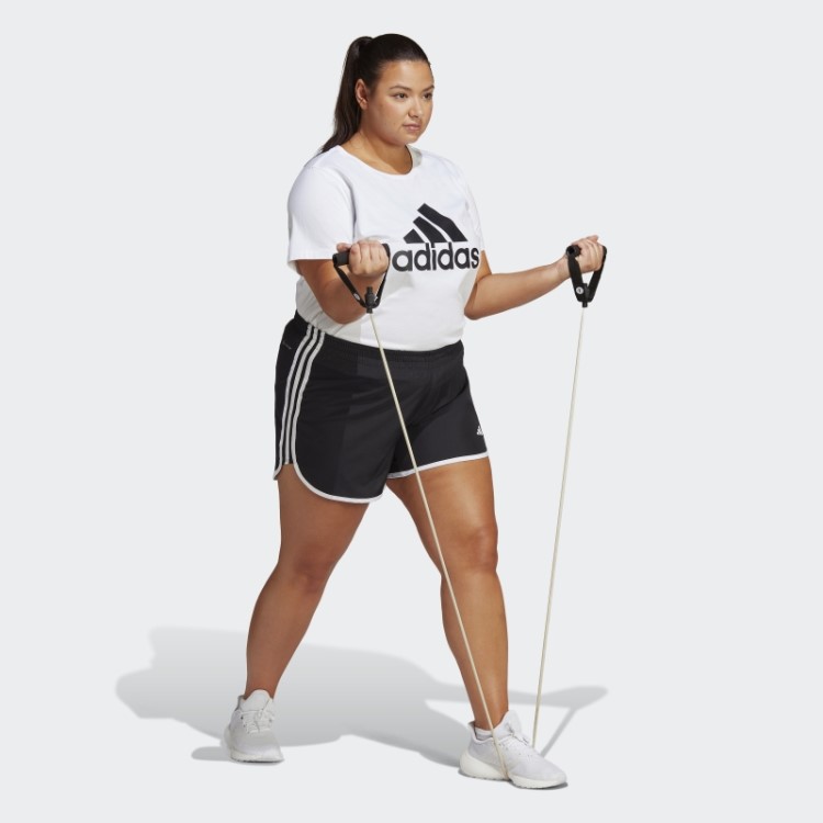 Shorts De Corrida Adidas Marathon 20 (tamanho Grande) Branco