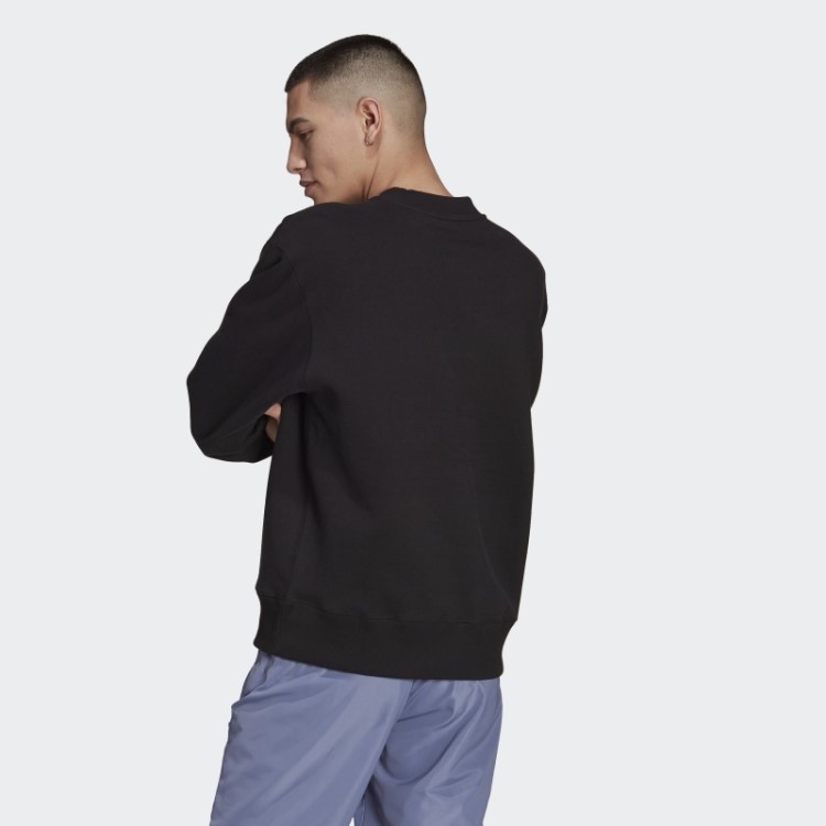 Adicolor Trefoil Moletom Gola Redonda Adidas Preto