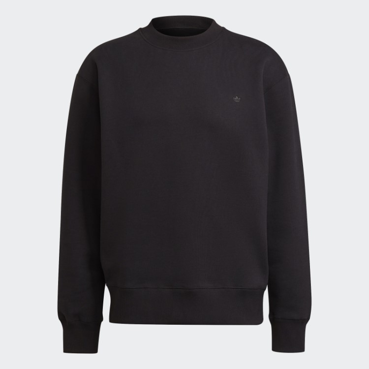 Adicolor Trefoil Moletom Gola Redonda Adidas Preto
