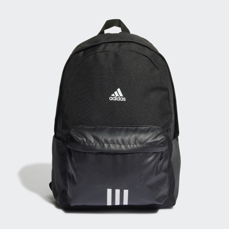 Emblema Clássico Do Esporte Mochila Com As Três Listras Preta Adidas