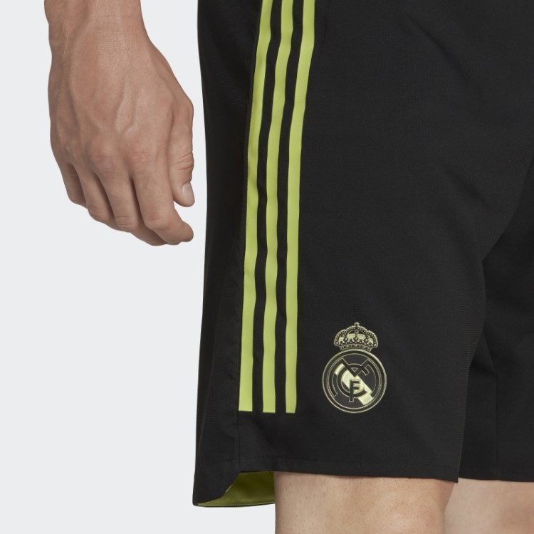 Calção Adidas Real Madrid 22/23 Terço Autêntico Preto