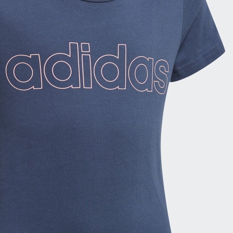 Camiseta Adidas Essencial Azul Marinho