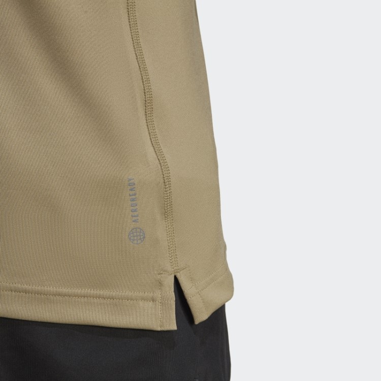 Adidas Orbit Green Alphastrength Blusa Manga Longa Com Zíper 1/4