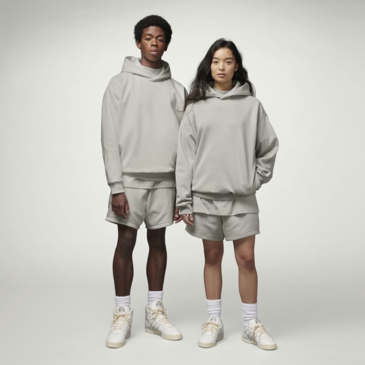 Moletom De Basquete Adidas Cinza Metálico Quente