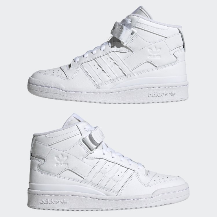 Adidas Branco Fórum Sapatos Médios Elegantes