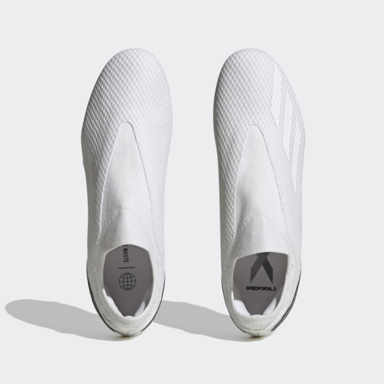 X Speedportal.3 Chuteiras De Futebol De Campo Firme Sem Cadarço Adidas Branco