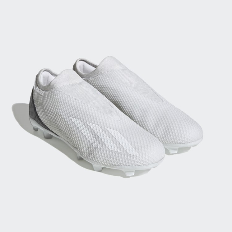 X Speedportal.3 Chuteiras De Futebol De Campo Firme Sem Cadarço Adidas Branco