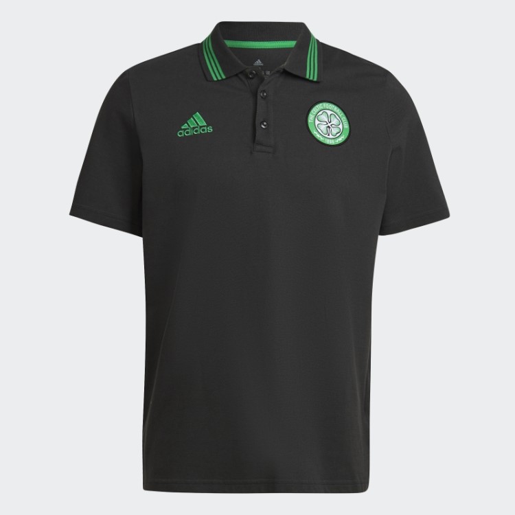 Camisa Polo Preta Celtic Fc Dna Adidas